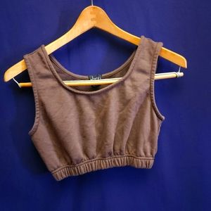Brown Cropped Tank Top